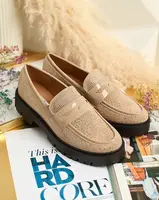 Resti Women's moccasins with zircons Shineshine