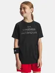 Boys' T-shirt Under Armour UA Tech Split Wordmark SS-BLK - Boys