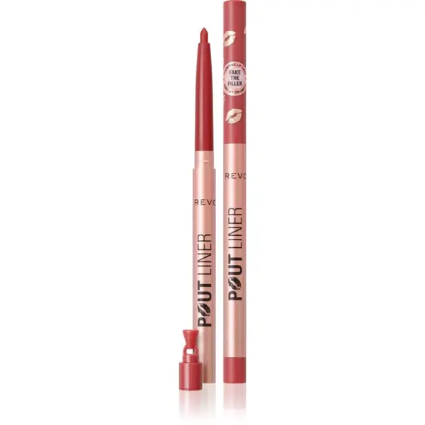 Makeup Revolution Pout Liner ceruzka na pery pre zväčšenie objemu odtieň Melba Warm Peach 0.2 g