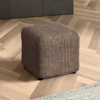 Bielastické poťahy COSTINA oriešková taburetka (40 x 40 x 40 cm)