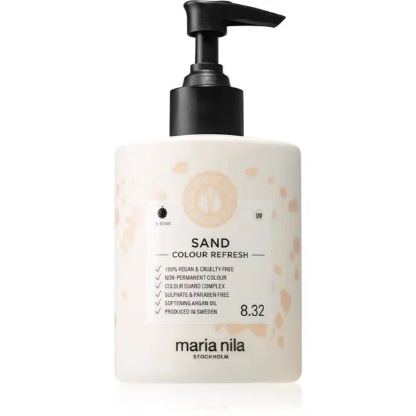 Maria Nila Colour Refresh Sand jemná vyživujúca maska bez permanentných farebných pigmentov odtieň Honey Blonde 8.3. 300 ml