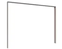 Paspartový rám k šatní skříni Düsseldorf, 273 cm, šedá sahara