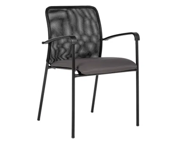 Konferenční židle Spider, šedá látka