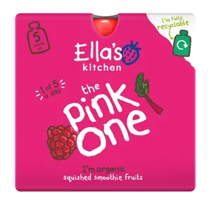 ELLA'S KITCHEN BIO PINK ONE ovocné smoothie s dračím ovocem 5 x 90 g