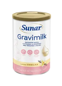 SUNAR Gravimilk s příchutí vanilka pro těhotné a kojící ženy 450 g