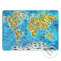 Drevené puzzle Mapa sveta - puzzle z kategorie 500 - 1000 dílků