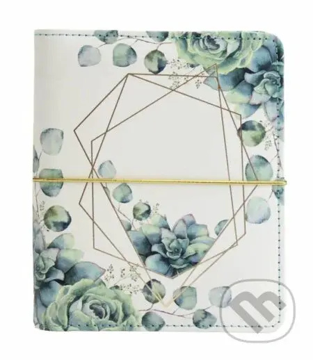 Diář: Sukulenty kroužkový S  s vyměnitelným kalendáriem