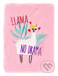 Notes Baagl Lama - plyšový  (LLama no drama) (linkovaný)