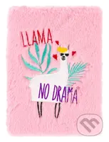 Notes Baagl Lama - plyšový  (LLama no drama) (linkovaný)