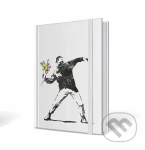 Banksy notebook kyticový útočník 15x21cm