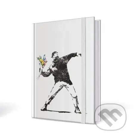 Banksy notebook kyticový útočník 15x21cm