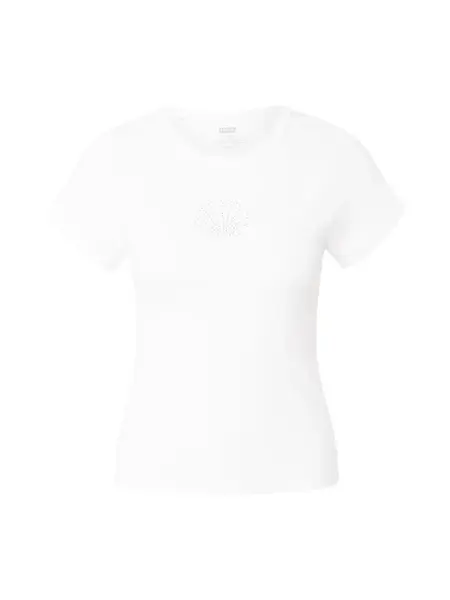 LEVI'S ® Tričko 'RILEY'  strieborná / biela