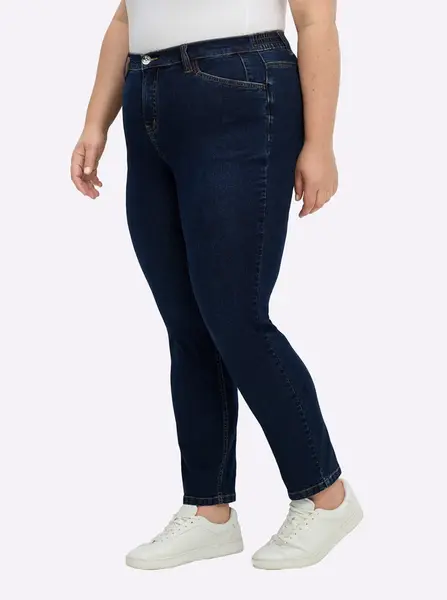 SHEEGO Džínsy  modrá denim