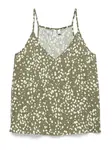 VERO MODA Top 'VMKORA'  olivová / biela
