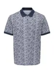 Only & Sons Tričko 'ONSJASON'  námornícka modrá / biela