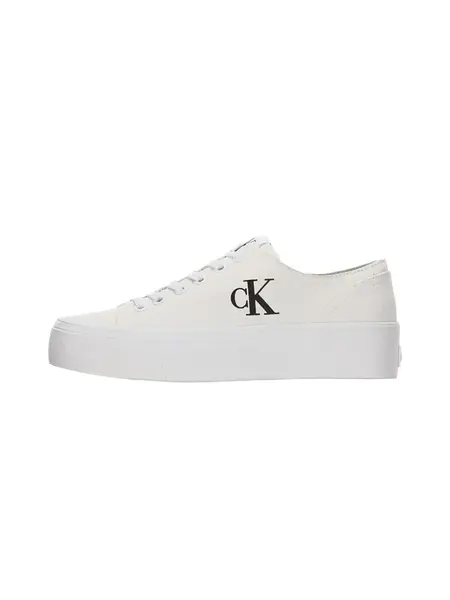 Calvin Klein Nízke tenisky 'Flatform'  čierna / šedobiela
