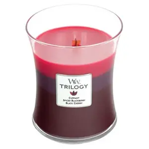 WoodWick Vonná svíčka váza Trilogy Sun Ripened Berries 275 g