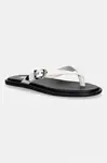 Tommy Jeans šľapky dámske kožené TJW FLAT LEATHER SANDALS