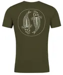 Korda tričko womens mandala t-shirt dark olive - xl