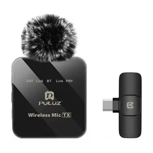 PULUZ PU648 Lavalier mikrofón USB-C, čierny