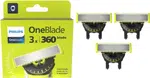 Philips Náhradní břity pro celé tělo OneBlade 360 QP430/50 3 ks