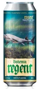 Bohemia regent pivo vodná ríša jeseter sibírsky 0,5 l