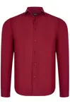 G726 DEWBERRY MEN'S SHIRT-BURGUNDY
