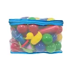 Plastica Plastové míčky s udičkou v PVC síťce, 62ks, průměr 6cm