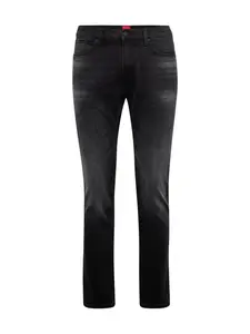 HUGO Džínsy '734'  čierny denim