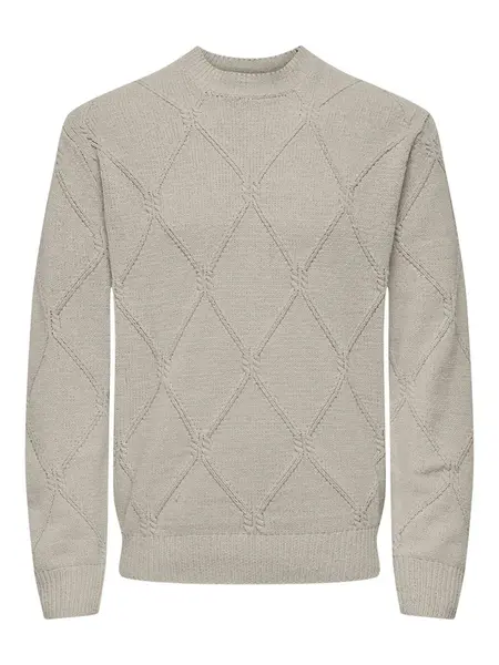 Only & Sons Sveter 'Farid'  tmelová