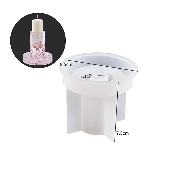 DIY Round Candle Holder Silicone Molds