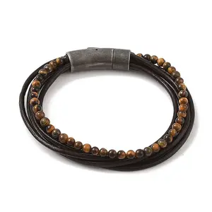 Braided Microfiber Leather Multi-strand Bracelets