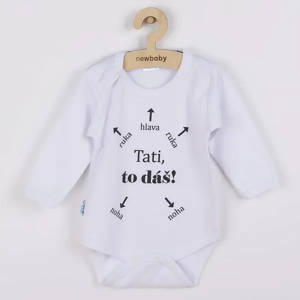 Body s potlačou Tati, to dáš!, vel. 68 (4-6m)