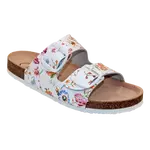 SANTÉ Dámský pantofel D/21N/FLORA BÍLÁ v.37