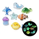 Luminous  Marine Animal Opaque Resin Cabochons
