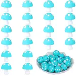 20Pcs Mushroom Silicone Focal Beads