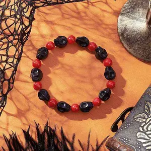 Synthetic Turquoise Beaded Stretch Bracelets