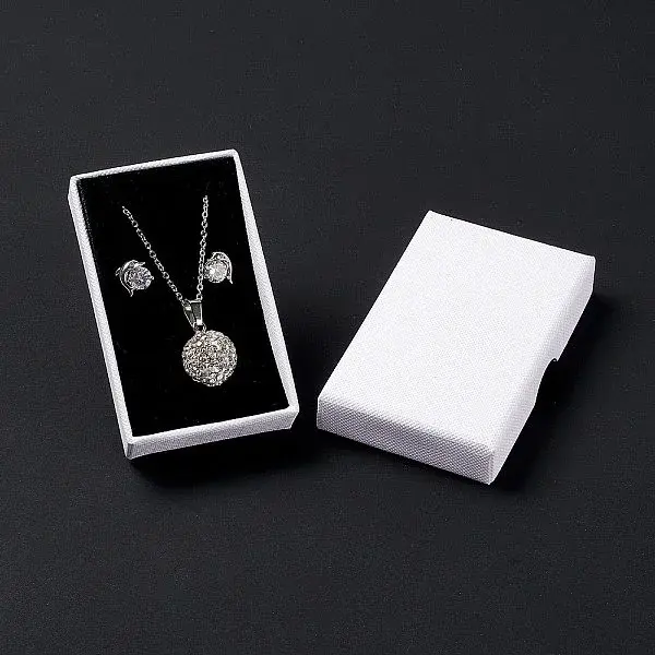 Paper with Sponge Mat Necklace Boxes