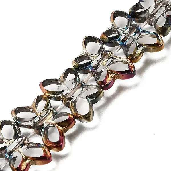 Electroplated Transparent Glass Beads Strands