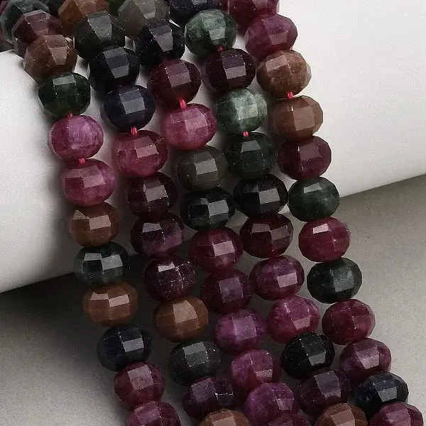 Dyed Natural White Jade Beads Strands