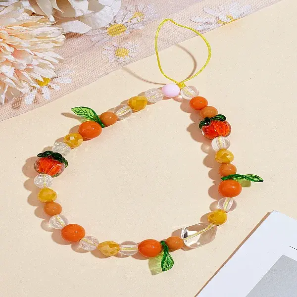 1Pc Resin & Acrylic Mobile Straps