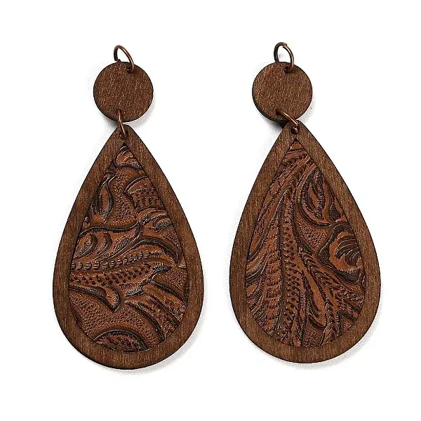Wood & Leather Big Pendants
