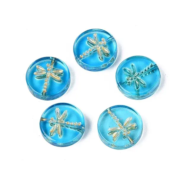 Baking Paint Transparent Glass Beads