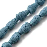 Dyed Natural Lava Rock Beads Strands