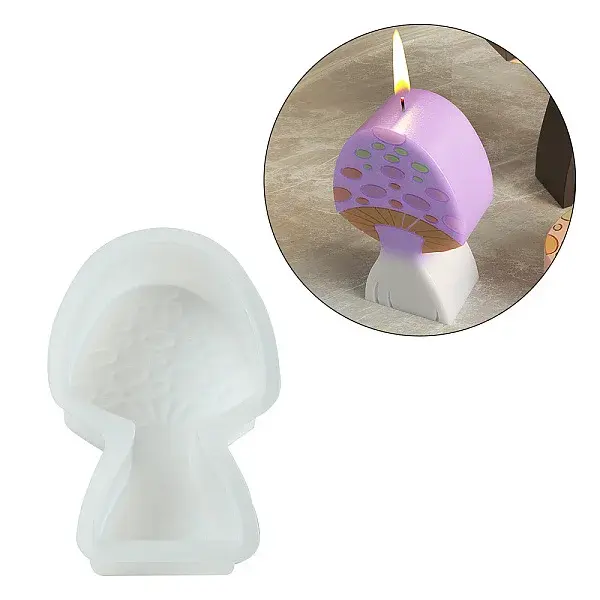 Mushroom Shape Candle Holder Silicone Molds