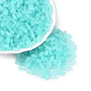 FGB Frosted Transparent Glass Seed Beads