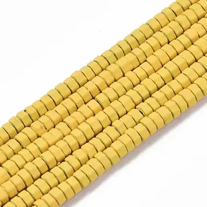 Spray Painted Non-magnetic Synthetic Hematite Beads Strands