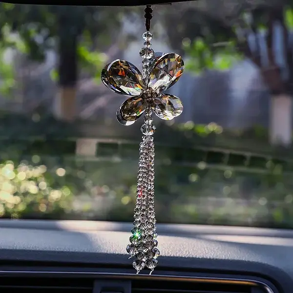 Glass Butterfly Pendant Decorations