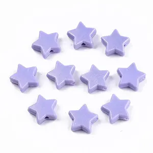 Spray Painted Acrylic Beads