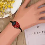 Glass Seed Beetle Link Bracelet